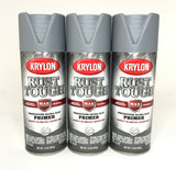 KRYLON RTA9205-3 PACK  Rust Tough GRAY Primer - Max Protection - Quick Dry - 12 oz