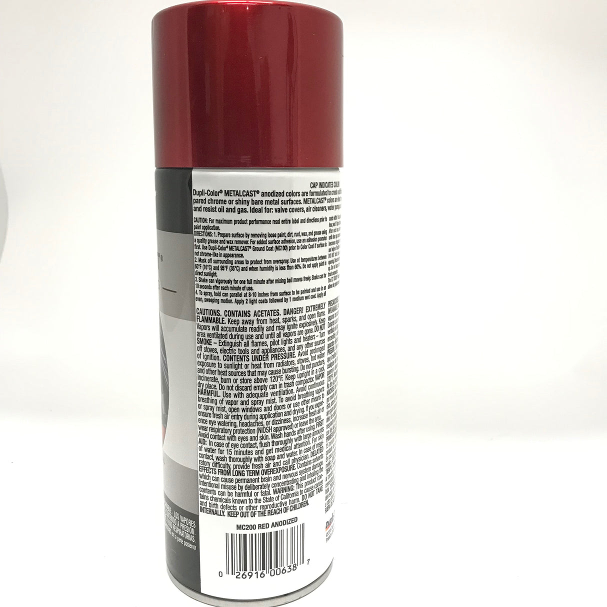 Duplicolor MC200 MetalCast RED Anodized Heat Resistant Coat - 11oz Aerosol