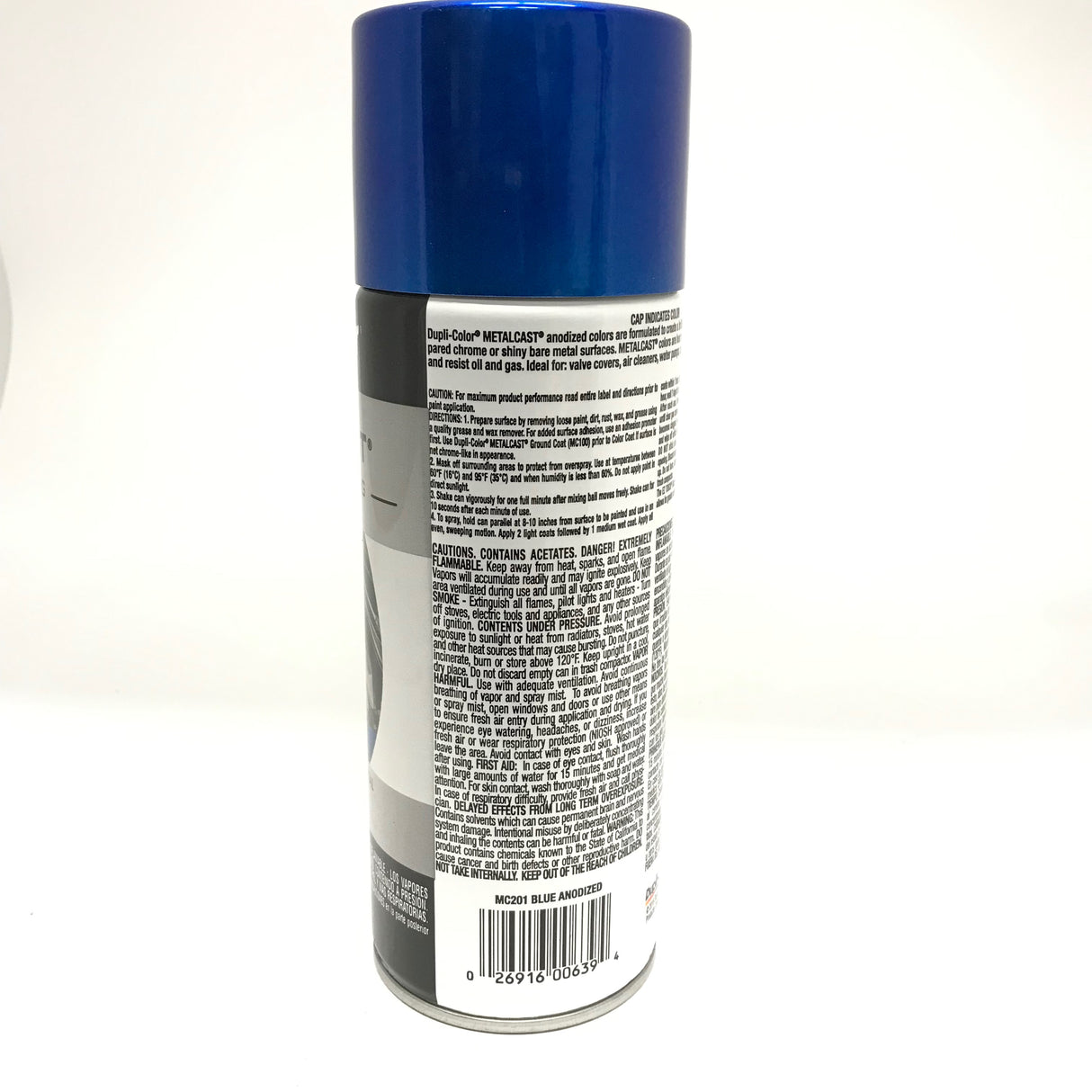 Duplicolor MC201 MetalCast BLUE Anodized Heat Resistant Coat - 11 oz Aerosol Paint