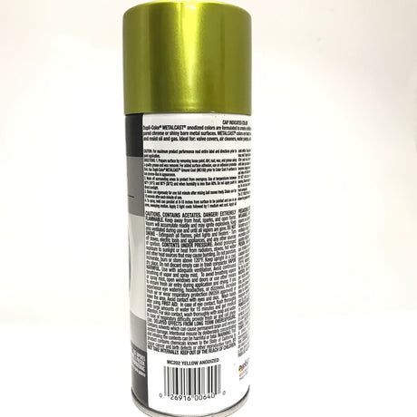 Duplicolor MC202 MetalCast YELLOW Anodized Heat Resistant Coat - 11oz Aerosol