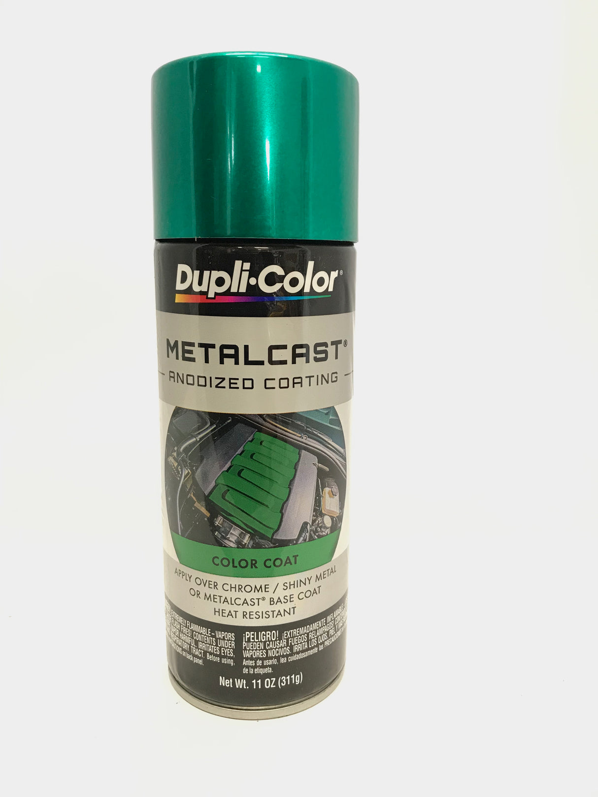 Duplicolor MC203 MetalCast GREEN Anodized Heat Resistant Coat - 11oz Aerosol