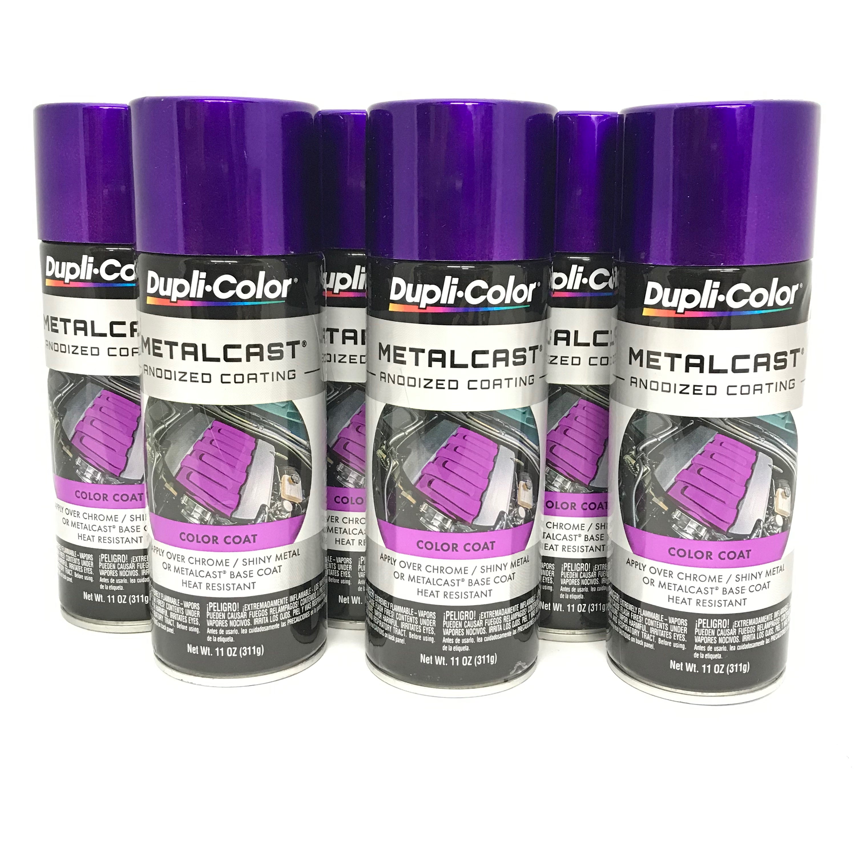 Duplicolor MC204-6 PACK MetalCast PURPLE Anodized Heat Resistant