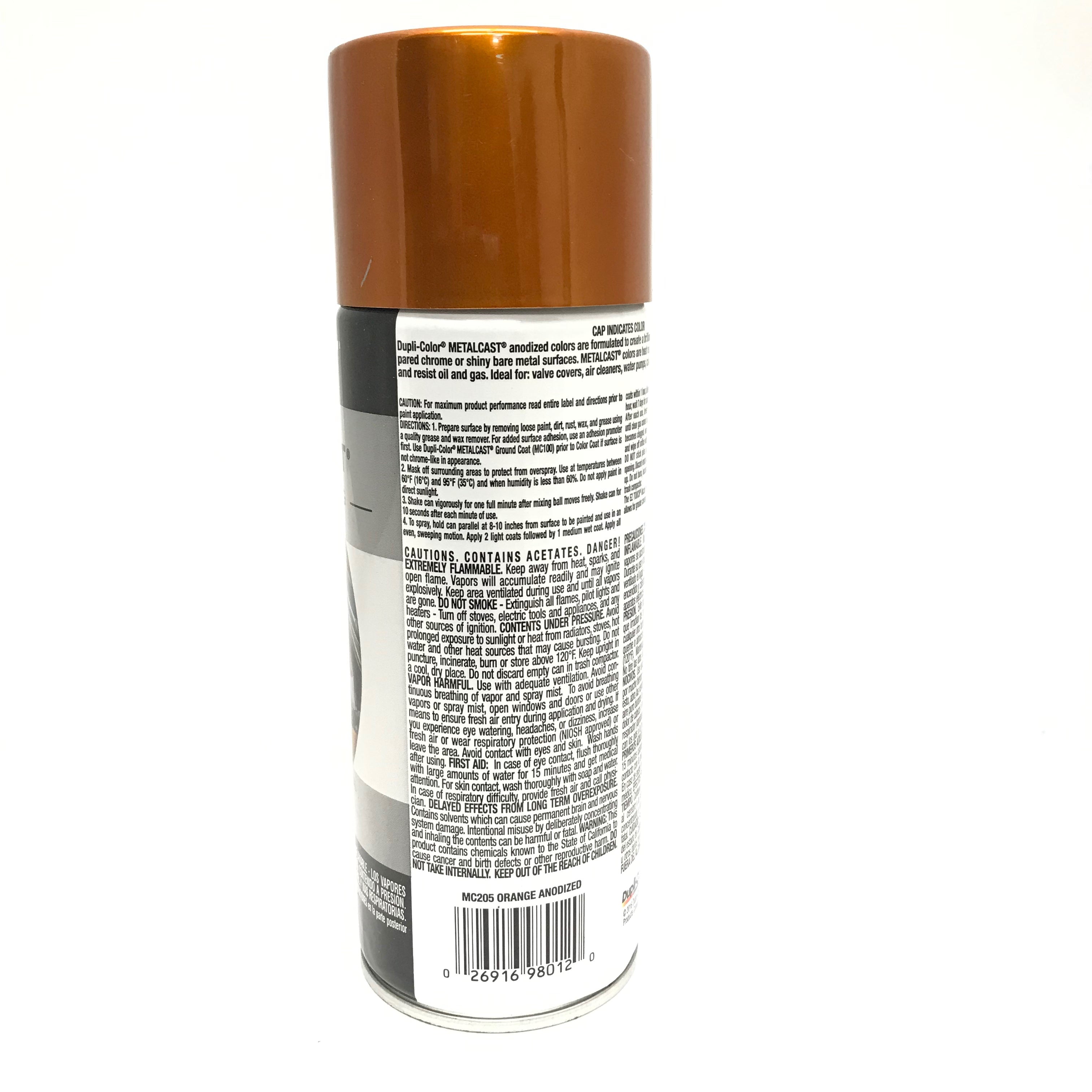 Duplicolor MC205 - 3 Pack Metalcast Orange Copper Anodized