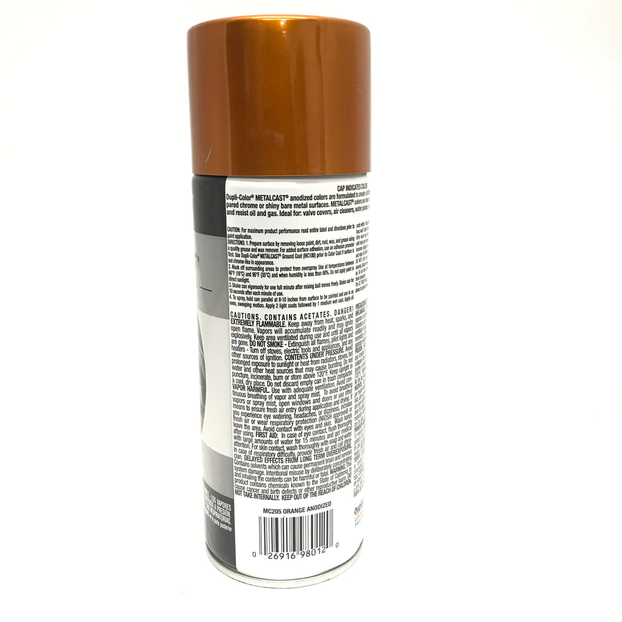 Duplicolor MC205 - 6 Pack Metalcast Orange Copper Anodized Automotive Paint - 11 oz