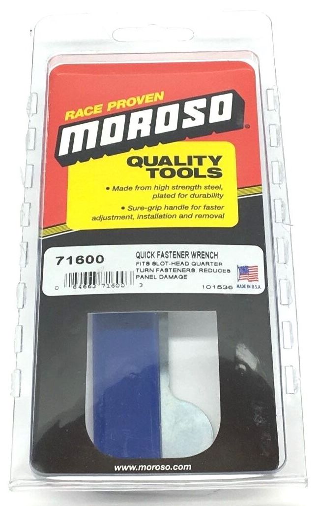 Moroso 71600 Quick Fastener Wrench for Slot-Head Fasteners, Non-Slip Hand Grip