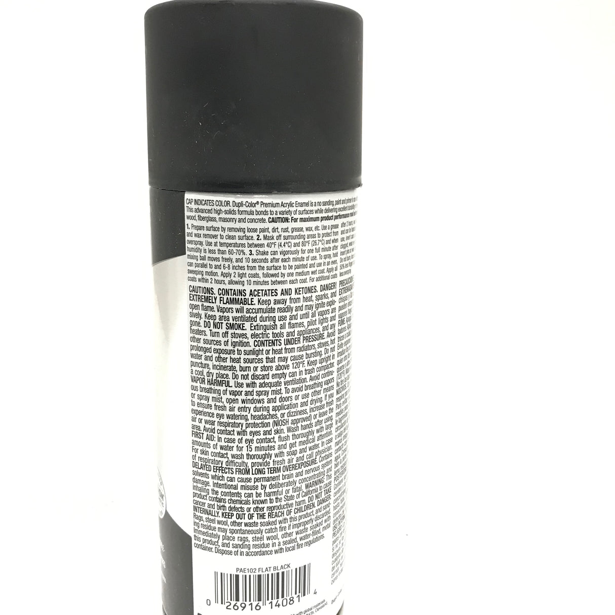 Duplicolor PAE102-3 Pack Flat Black Premium Acrylic Enamel - Max Rust Protection - 12 oz