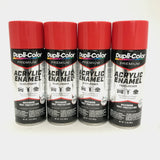 Duplicolor PAE107-4 PACK CHERRY RED Premium Acrylic Enamel - Max Rust Protection - 12 OZ