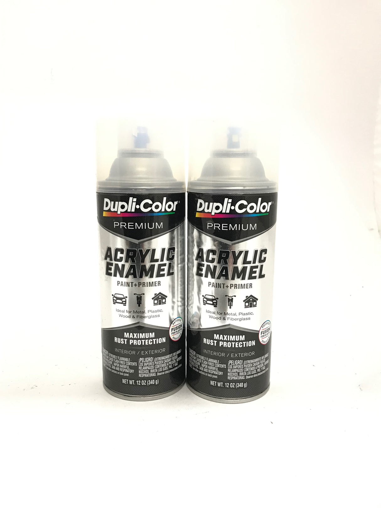 Duplicolor PAE114-2 PACK CRYSTAL CLEAR Premium Acrylic Enamel - Rust Protection - 12 OZ