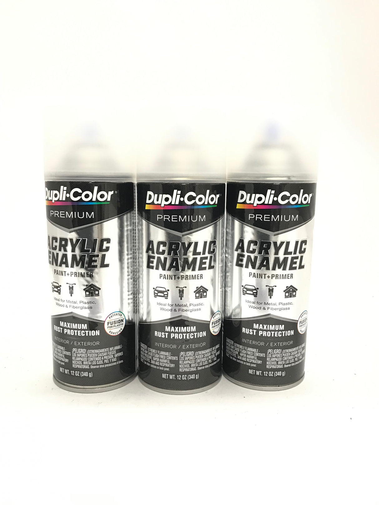Duplicolor PAE115-3 PACK MATTE CLEAR Premium Acrylic Enamel -Max Rust Protection - 12 OZ