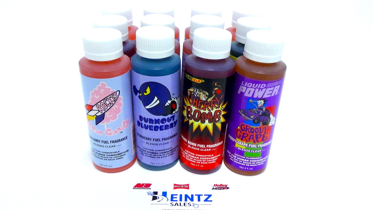 Power Plus Lubricants Fuel Fragrance for Car, Motorcycle, ATV, IMCA - 20 Different Fragrances