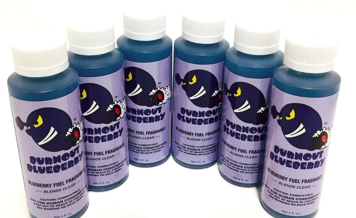 Power Plus Lubricants-6 PACK BLUEBERRY Fuel Fragrance for Car, Motorcycle, ATV, IMCA - 4 fl oz