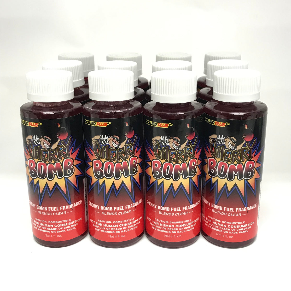 Power Plus Lubricants-12 PACK CHERRY Fuel Fragrance for Car, Motorcycle, ATV, IMCA - 4 fl oz