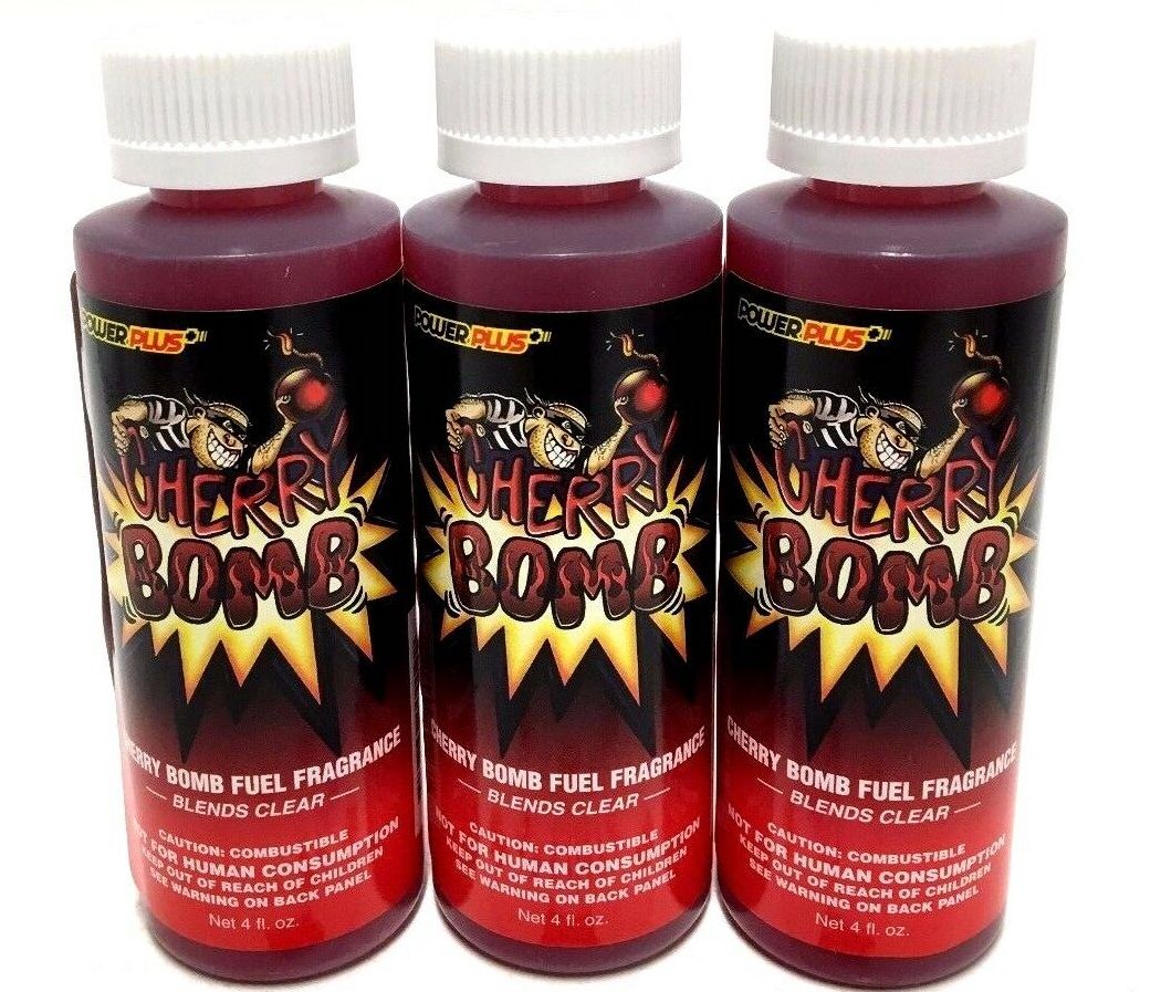Power Plus Lubricants-3 PACK CHERRY Fuel Fragrance for Car, Motorcycle, ATV, IMCA - 4 fl oz