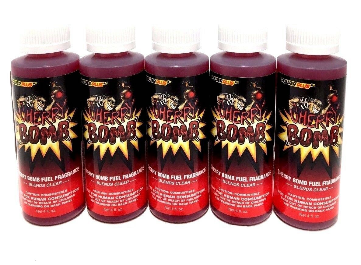 Power Plus Lubricants-5 PACK CHERRY Fuel Fragrance for Car, Motorcycle, ATV, IMCA - 4 fl oz