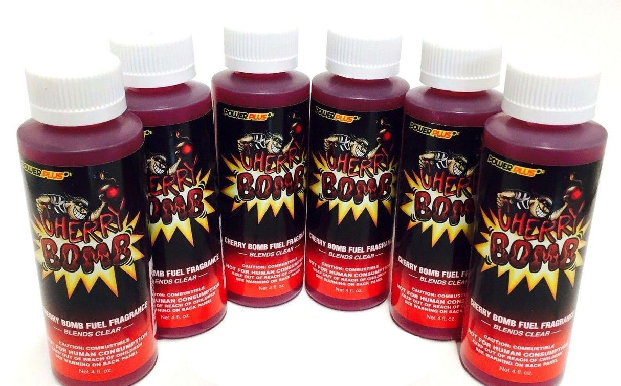 Power Plus Lubricants-6 PACK CHERRY Fuel Fragrance for Car, Motorcycle, ATV, IMCA - 4 fl oz