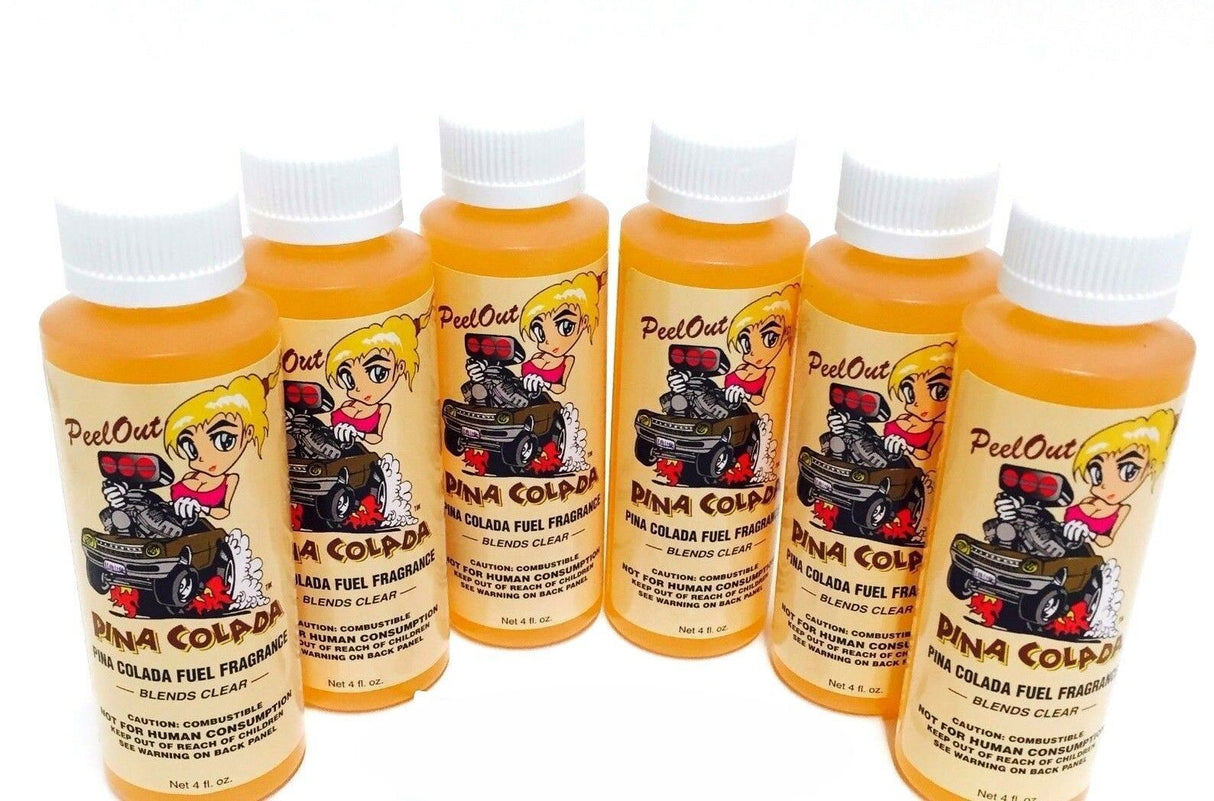 Power Plus Lubricants-6 PACK PINA COLADA Fuel Fragrance for Car, Motorcycle, ATV, IMCA - 4 fl oz