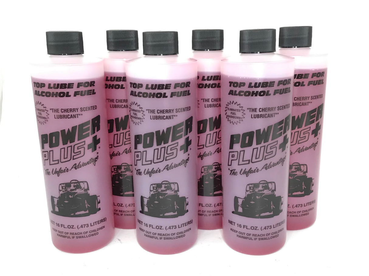 PowerPlus Cherry Scented Lubricants Alcohol Top Lube 16oz-Liquid Power Upper Cylinder Lube - 6 PACK