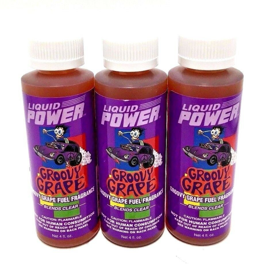 Power Plus Lubricants 3 PACK Groovy Grape Fuel Fragrance For Car Motorcycle ATV