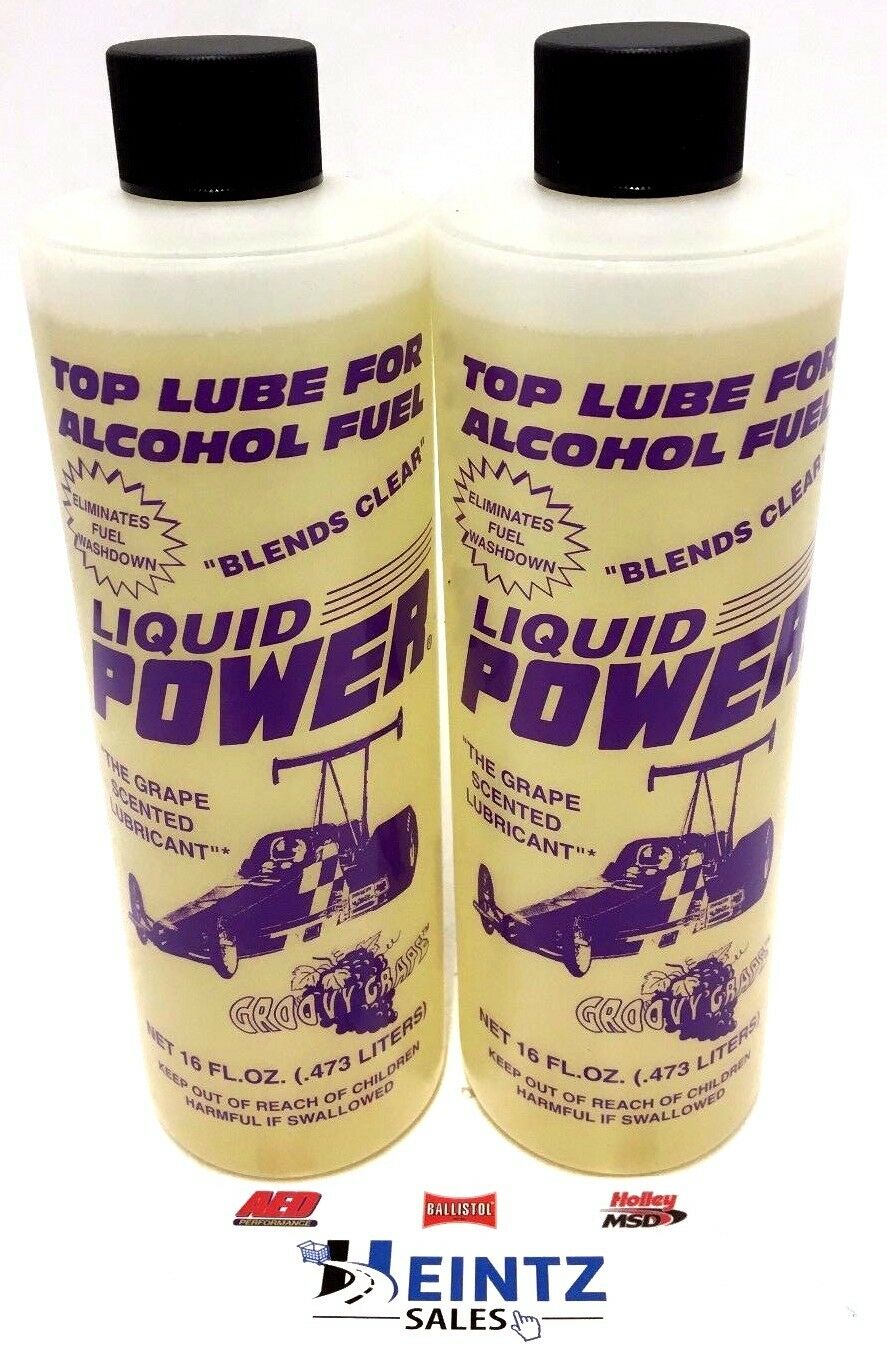 PowerPlus GRAPE Scented Lubricants Alcohol Top Lube 16oz-Liquid Power Upper Cylinder Lube - 2 PACK