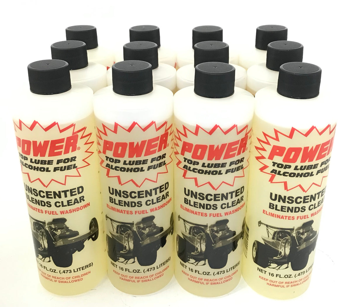 PowerPlus Lubricants Alcohol Top Lube Unscented 16oz-Liquid Power Upper Cylinder Lube - 12 PACK