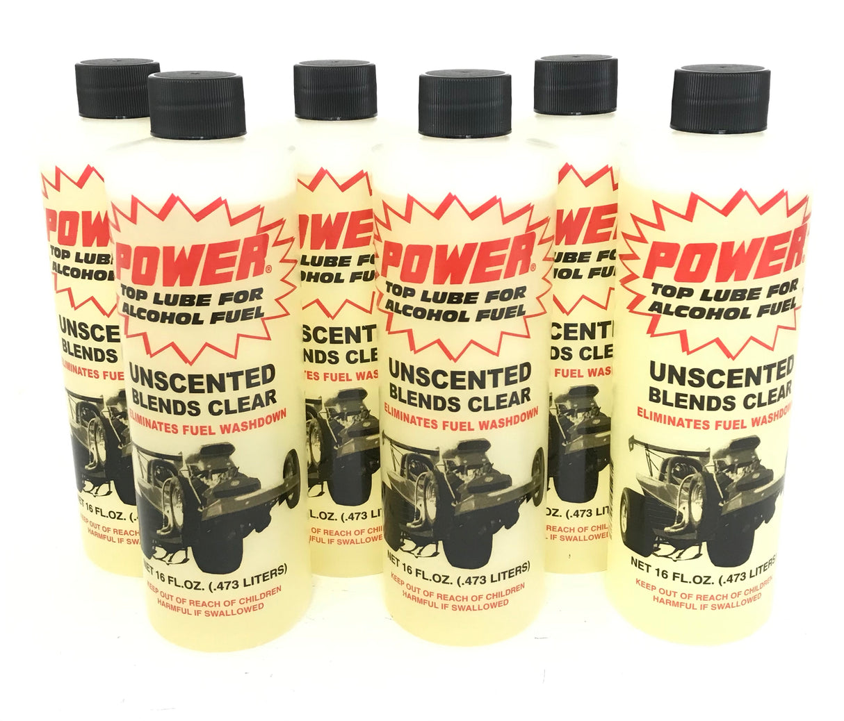 PowerPlus Lubricants Alcohol Top Lube Unscented 16oz-Liquid Power Upper Cylinder Lube - 6 PACK