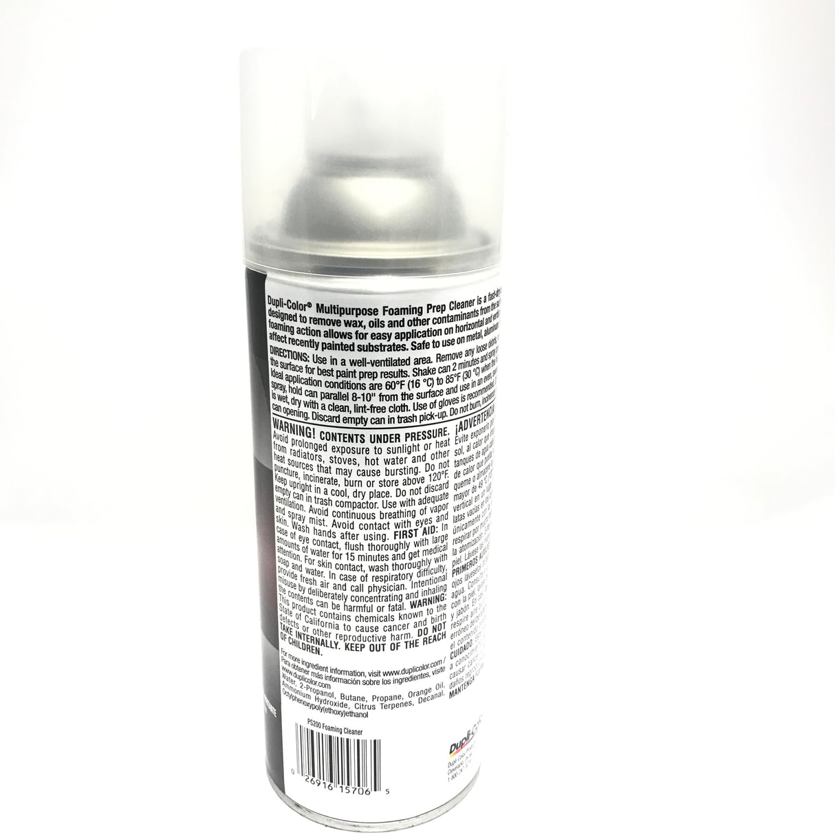 Duplicolor PS200-6 PACK Multi-Purpose Foaming Prep Cleaner - Waterborne Formula - 11 oz Aerosol