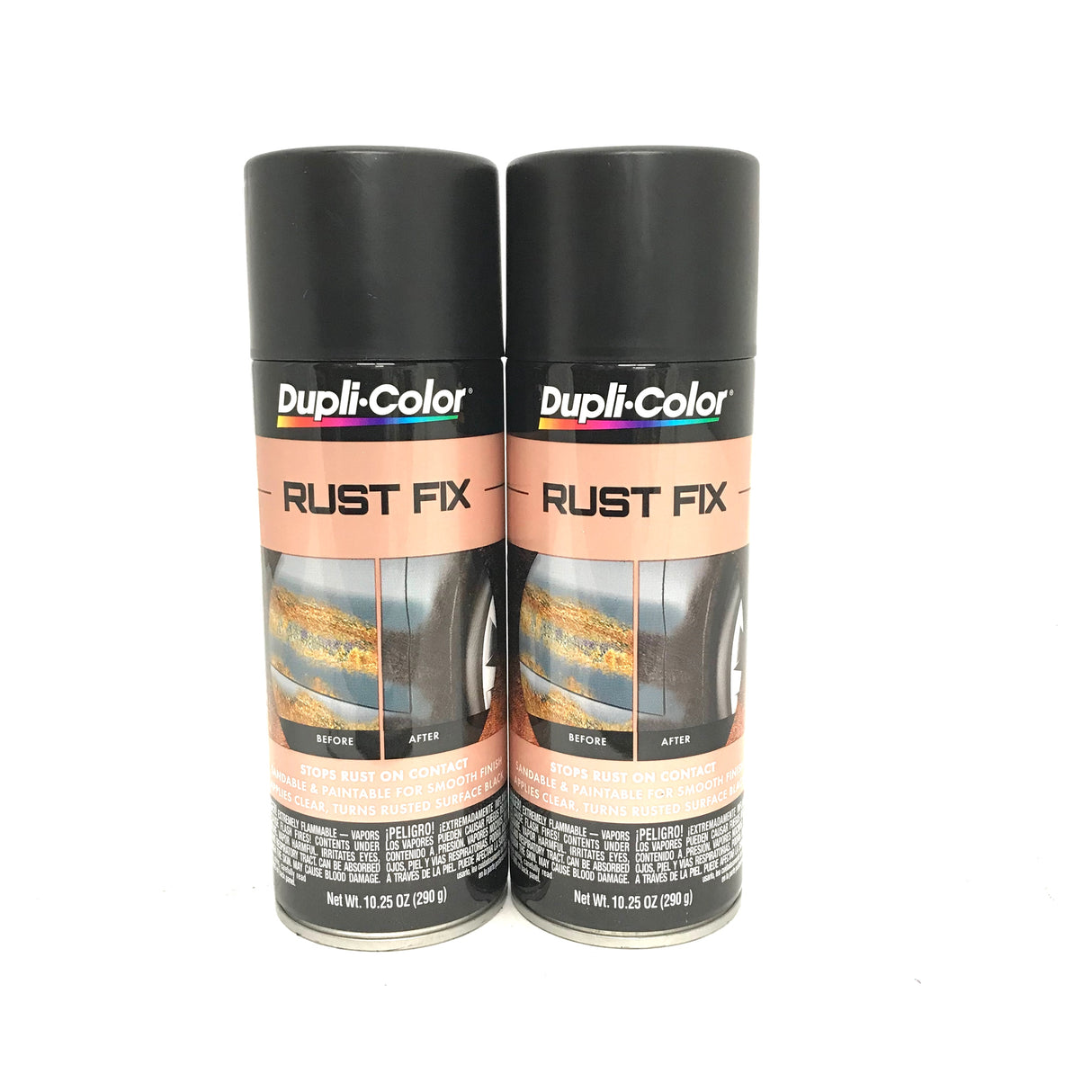 Duplicolor RF129-2 PACK Black Rust Fix - Sandable & Paintable - 10.25oz