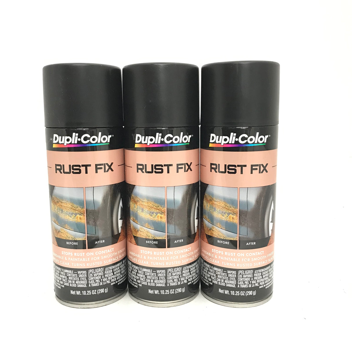 Duplicolor RF129-3 PACK Black Rust Fix - Sandable & Paintable - 10.25oz