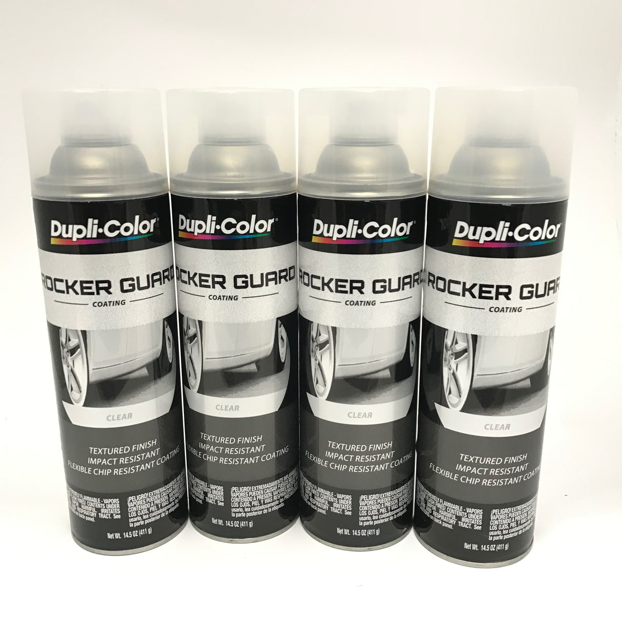 Duplicolor RGA100-4 PACK CLEAR Rocker Guard Coating Impact Resistant - 14.5 oz