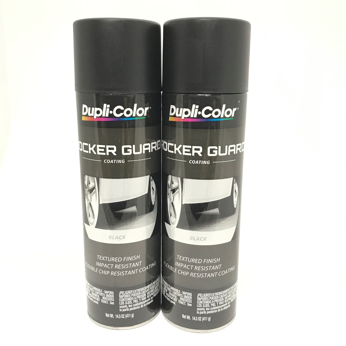 Duplicolor RGA101-2 PACK BLACK Rocker Guard Coating Impact Resistant - 14.5 oz