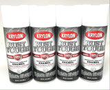 KRYLON RTA9201 SEMI-FLAT WHITE Rust Tough Protective Enamel - Quick Dry - 40% Stronger - 4 PACK