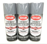 KRYLON RTA9206 Rust Tough GLOSS Battleship Gray Primer - Max Protection - Quick Dry - 3 PACK