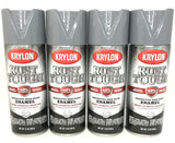 KRYLON RTA9206 Rust Tough GLOSS Battleship Gray Primer - Max Protection - Quick Dry - 4 PACK