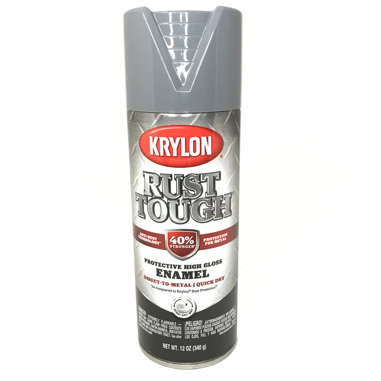 KRYLON RTA9206 Rust Tough GLOSS Battleship Gray Primer - Max Protection - Quick Dry - 12 oz