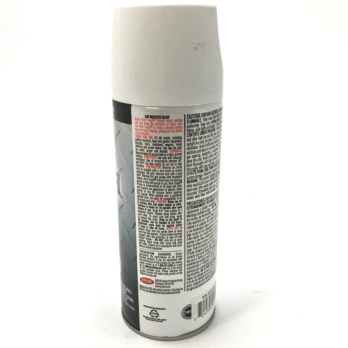 KRYLON RTA9219-4 PACK FLAT WHITE Rust Tough Protective Enamel - Quick Dry - 40% Stronger - 12 oz Aerosol