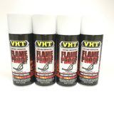 VHT SP101-4 PACK FLAT WHITE High Temperature FlameProof Header Paint - 11 oz
