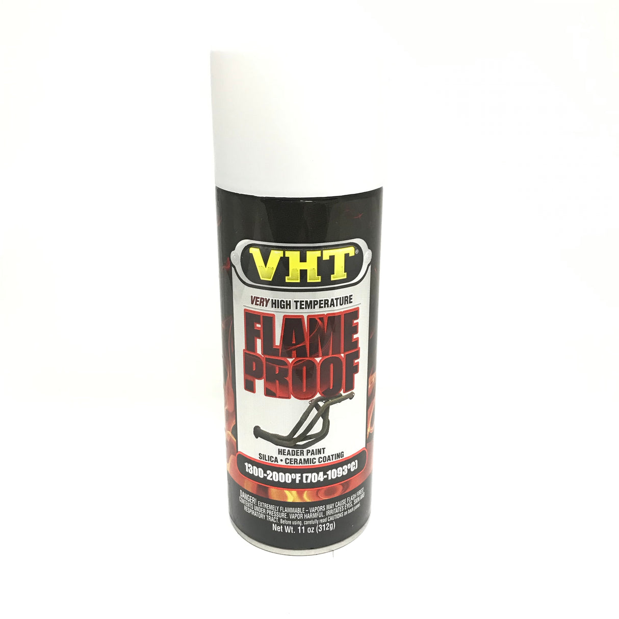 VHT SP101 FLAT WHITE High Temperature FlameProof Header Paint - 11 oz