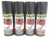 VHT SP102-4 PACK FLAT BLACK High Temperature Flame Proof Header Paint - 11 oz