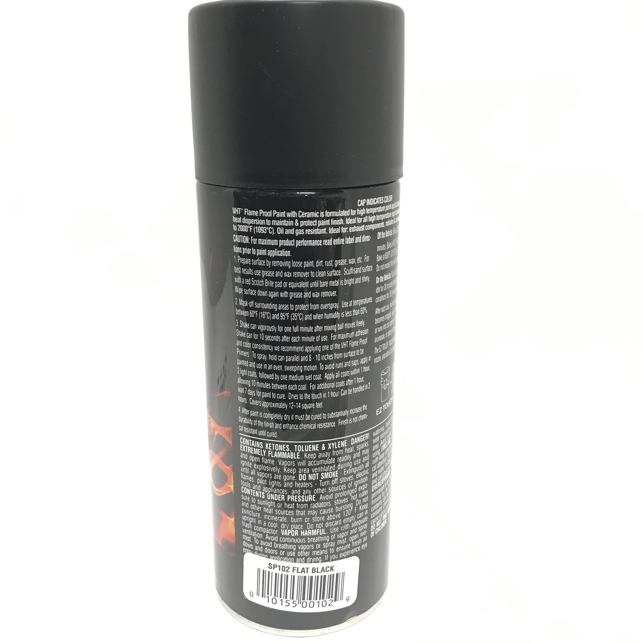 VHT SP1026 PACK FLAT BLACK High Temperature Flame Proof Header Paint
