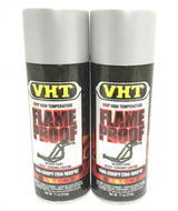 VHT SP106-2 PACK FLAT SILVER High Temperature Flame Proof Header Paint - 11 oz