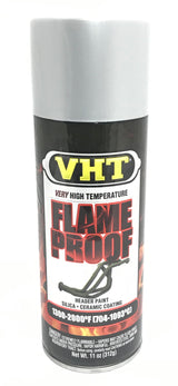 VHT SP106 FLAT SILVER High Temperature Flame Proof Header Paint - 11 oz