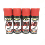 VHT SP109-4 PACK High Temperature Flame Proof FLAT RED Header Spray Paint - 11oz