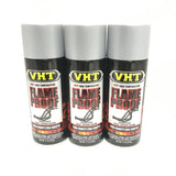 VHT SP117-3 PACK FLAT ALUMINUM High Temperature Flame Proof Header Paint - 11 oz