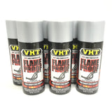 VHT SP117-6 PACK FLAT ALUMINUM High Temperature Flame Proof Header Paint - 11 oz