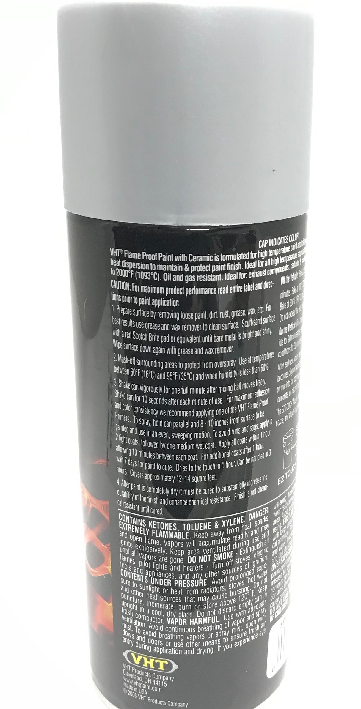 VHT SP117 FLAT ALUMINUM High Temperature Flame Proof Header Paint - 11 oz