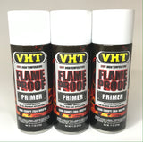 VHT SP118-3 PACK FLAT WHITE High Temperature Flame Proof Header Paint - 11 oz