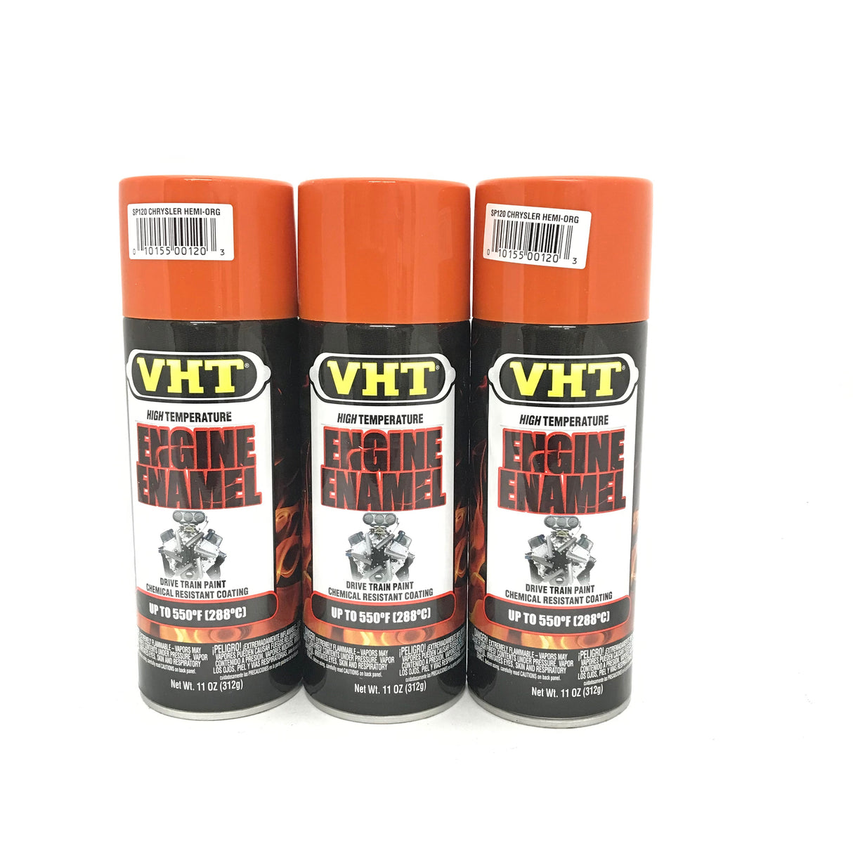 VHT SP120 - 3 Pack Engine Enamel Chrysler Hemi-Orange  - 11 oz Aerosol Can