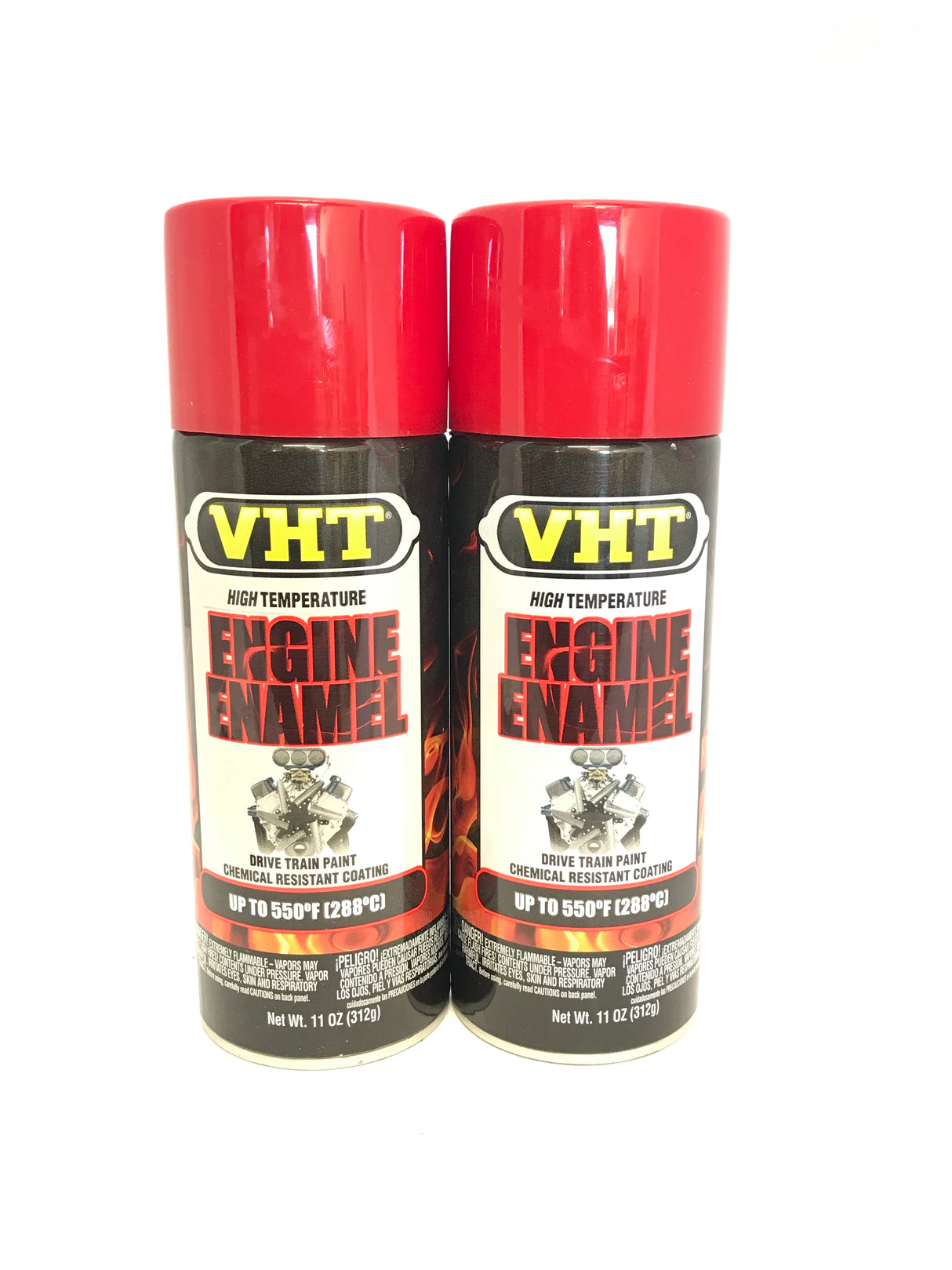 VHT SP121-2 PACK RED Engine Enamel High Heat Drive Train Paint - 11 oz