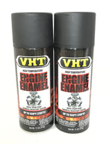 VHT SP130-2 PACK FLAT BLACK Engine Enamel High Heat Drive Train Paint - 11 oz