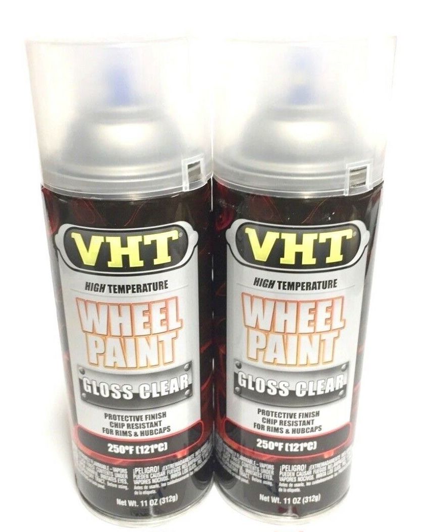 VHT SP184-2 PACK High Temperature Wheel Paint GLOSS CLEAR - 11oz Aerosol